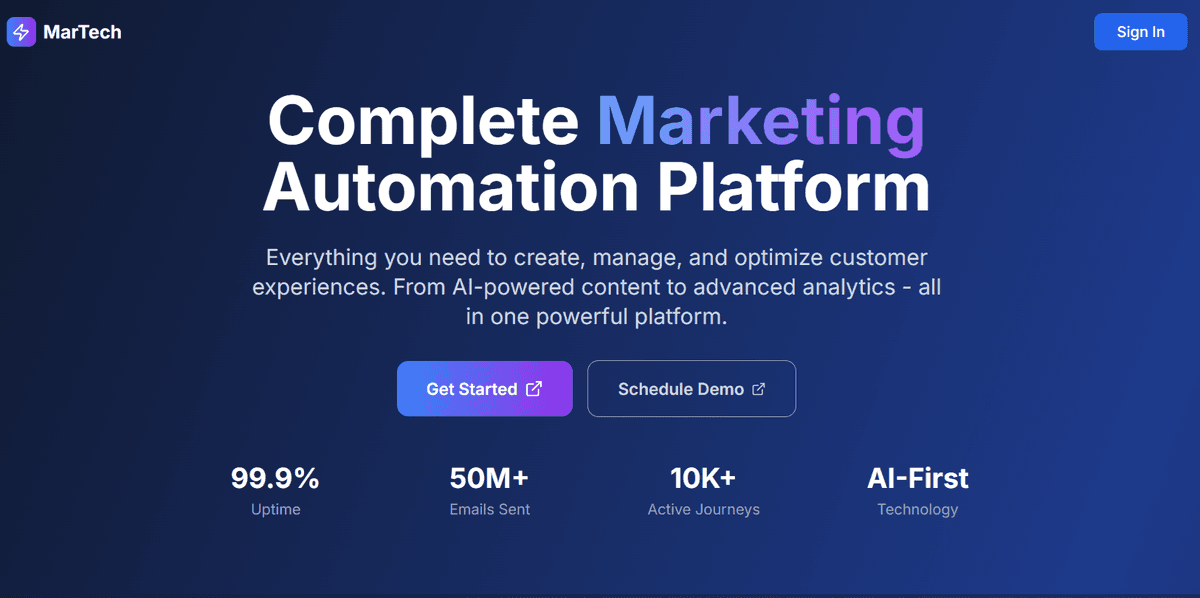 MarTech Dashboard